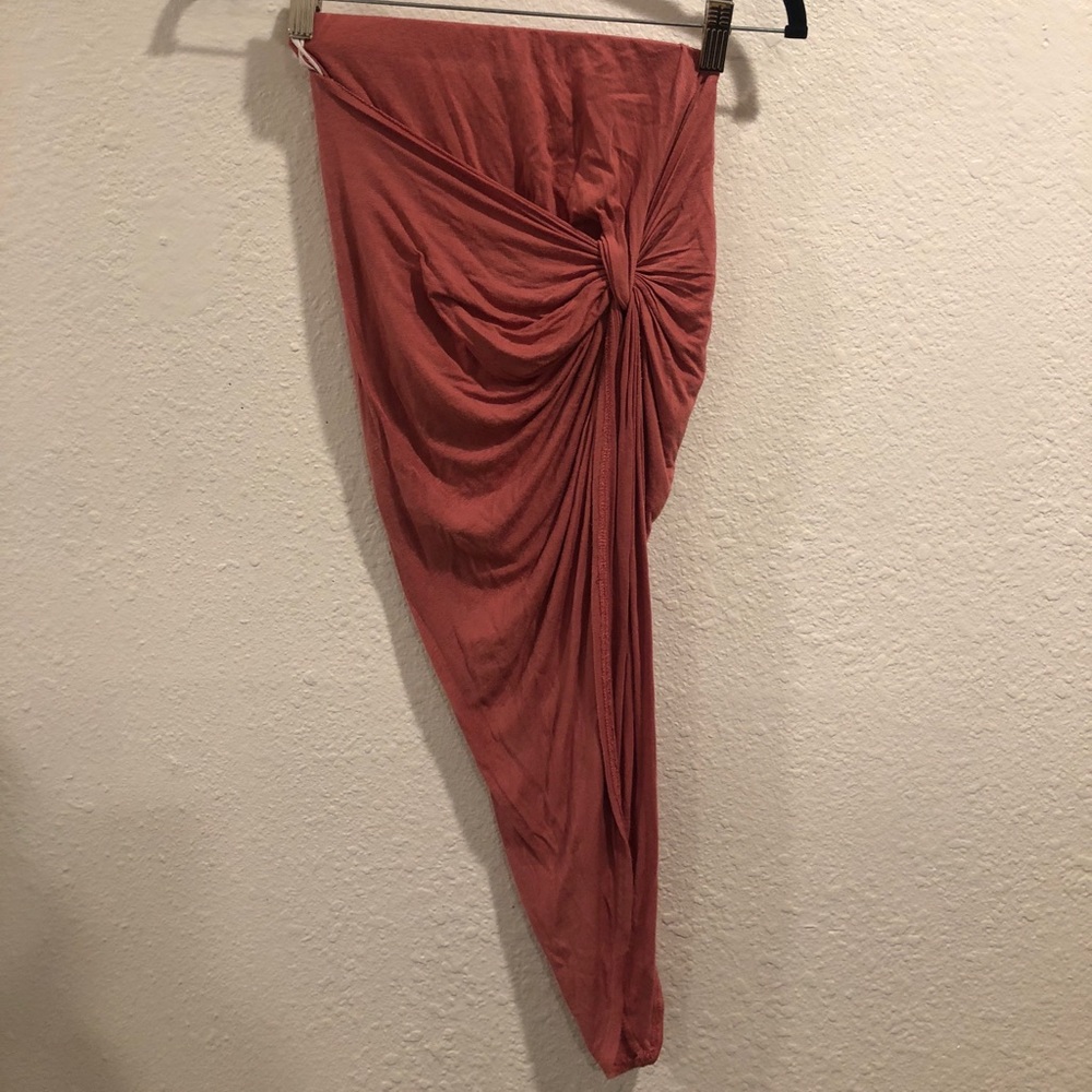 Windsor pink high low skirt